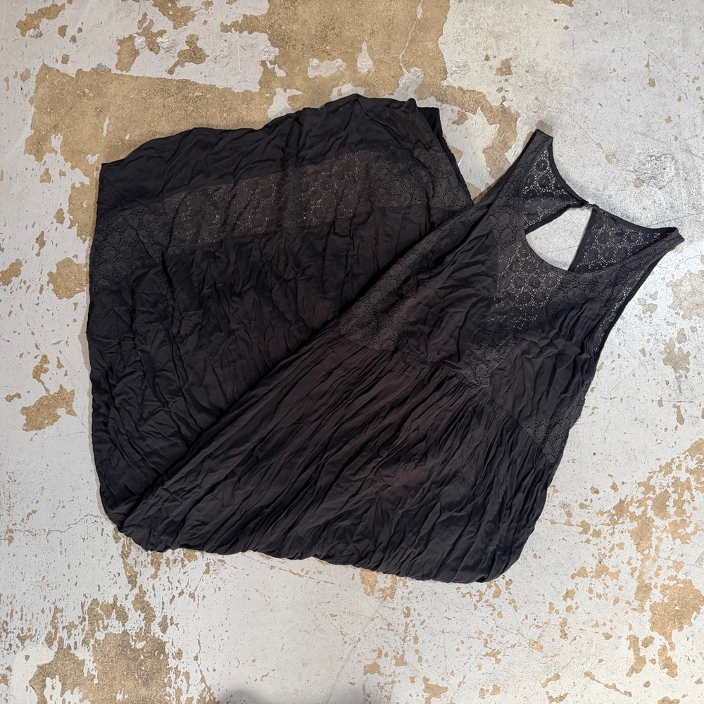 Anthropologie Lilia black maxi dress